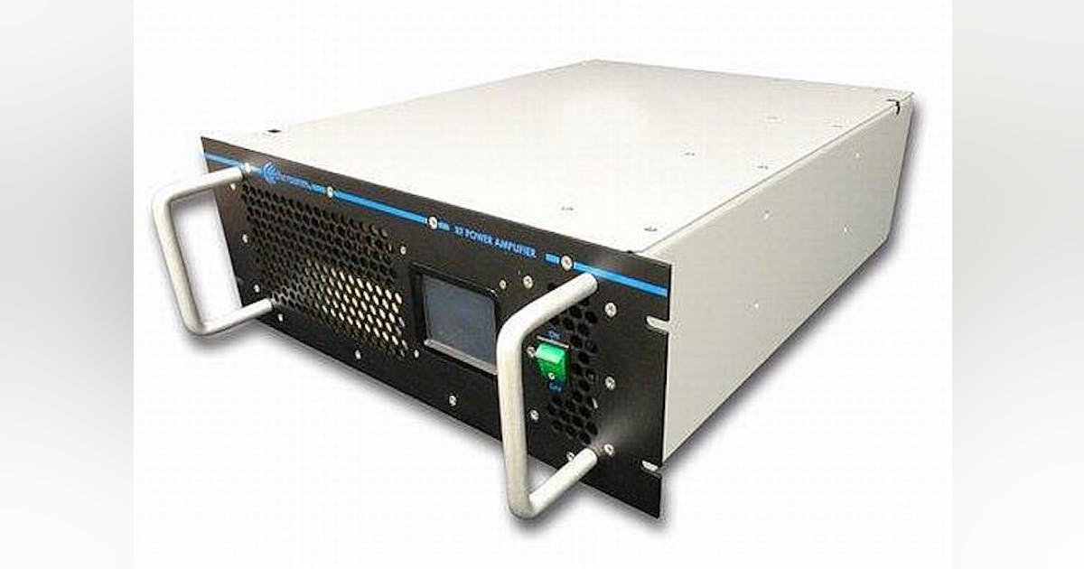 High-power rackmount solid-state RF and microwave power amplifier ...