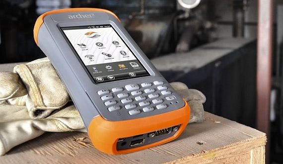 Rugged handheld computer that operates in flammable gases and vapors introduced by Juniper Systems