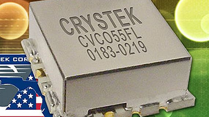 VCO for RF and microwave applications like SATCOM and base stations introduced by Crystek
