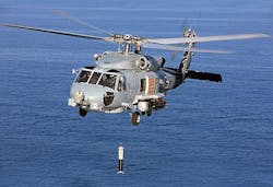 Navy asks industry for new cable to improve deficiencies in AN/AQS-22 helicopter dipping sonar Navy asks industry for new cable to improve deficiencies in AN/AQS-22 helicopter dipping sonar