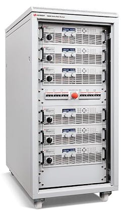 Power electronics rack system for high-power DC applications introduced by Keysight