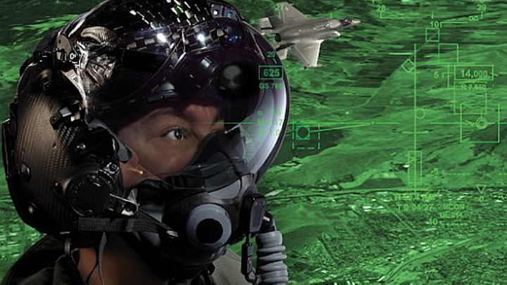 Navy orders night-vision helmet-mounted displays to help combat pilots fly at night