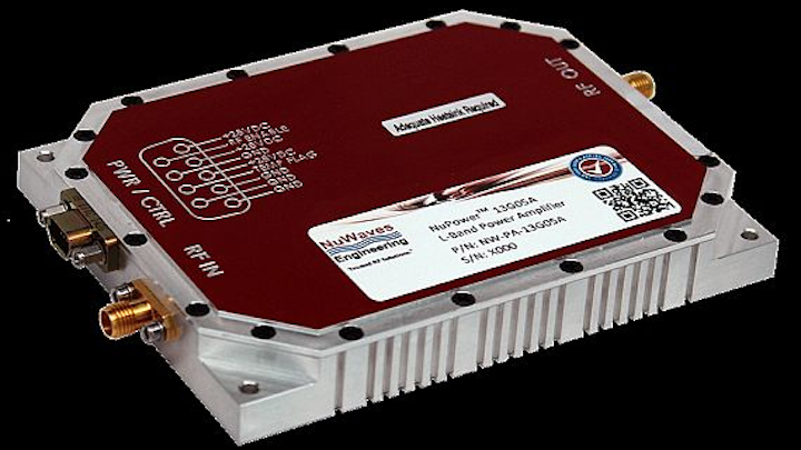 Power amplifier for ground and airborne communications and EW uses introduced by NuWaves