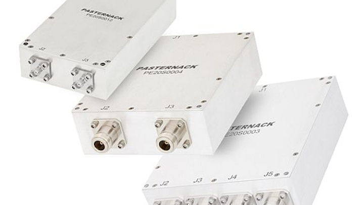 Broadband RF power combiners for military RF and microwave uses introduced by Pasternack