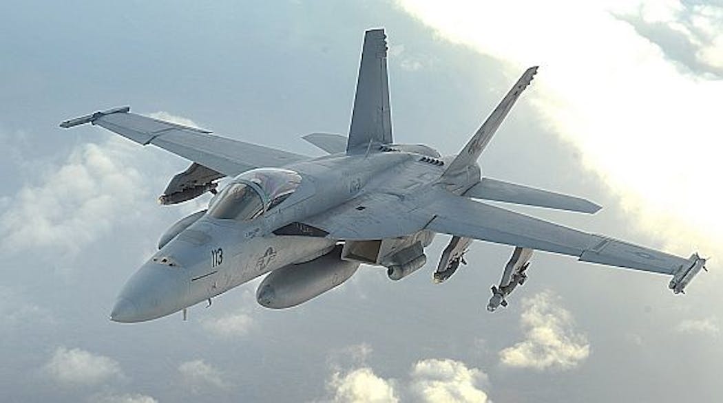 Navy orders 46 sophisticated electronic warfare jammers for Navy F/A-18 Hornet strike fighters