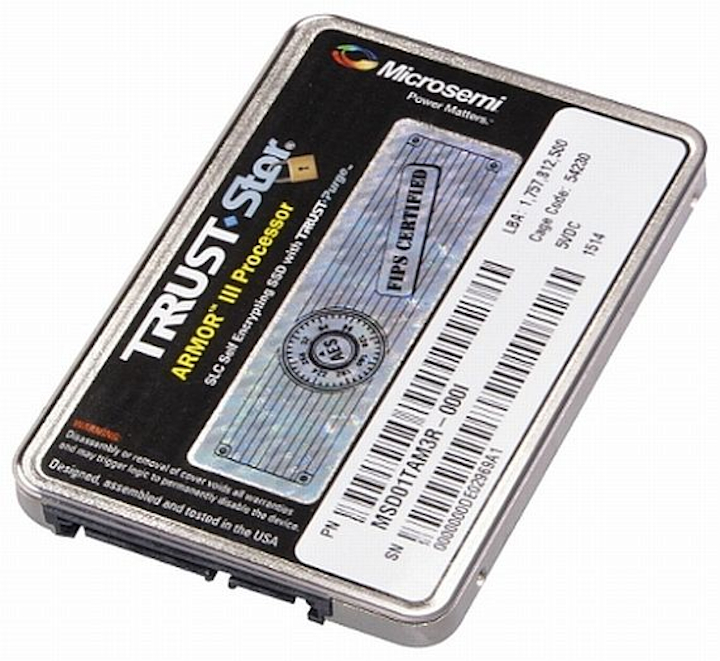 Secure solid-state drive for defense, intelligence, and UAVs introduced by Microsemi