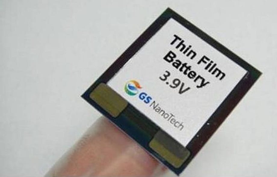 Market for flat thin-film and printed batteries to grow to $1.1 billion by 2022
