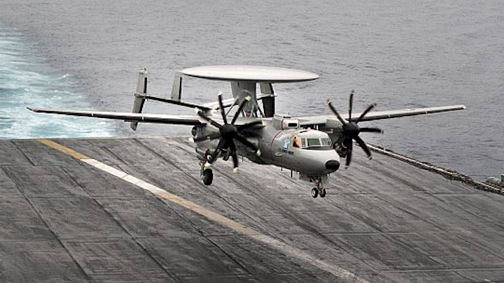 Navy orders one E-2D radar and maritime patrol aircraft from Northrop Grumman in $148.3 million deal