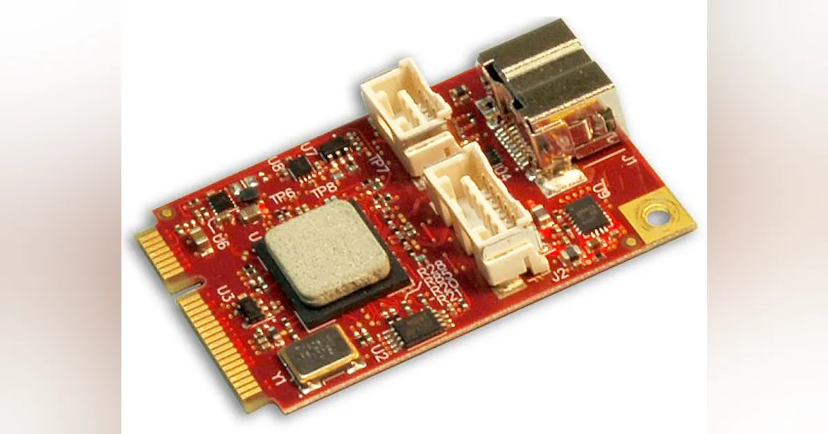 Rugged FireWire Mini PCI Express module for embedded computing ...