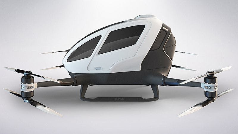 EHang 184 autonomous aerial vehicle Military Aerospace