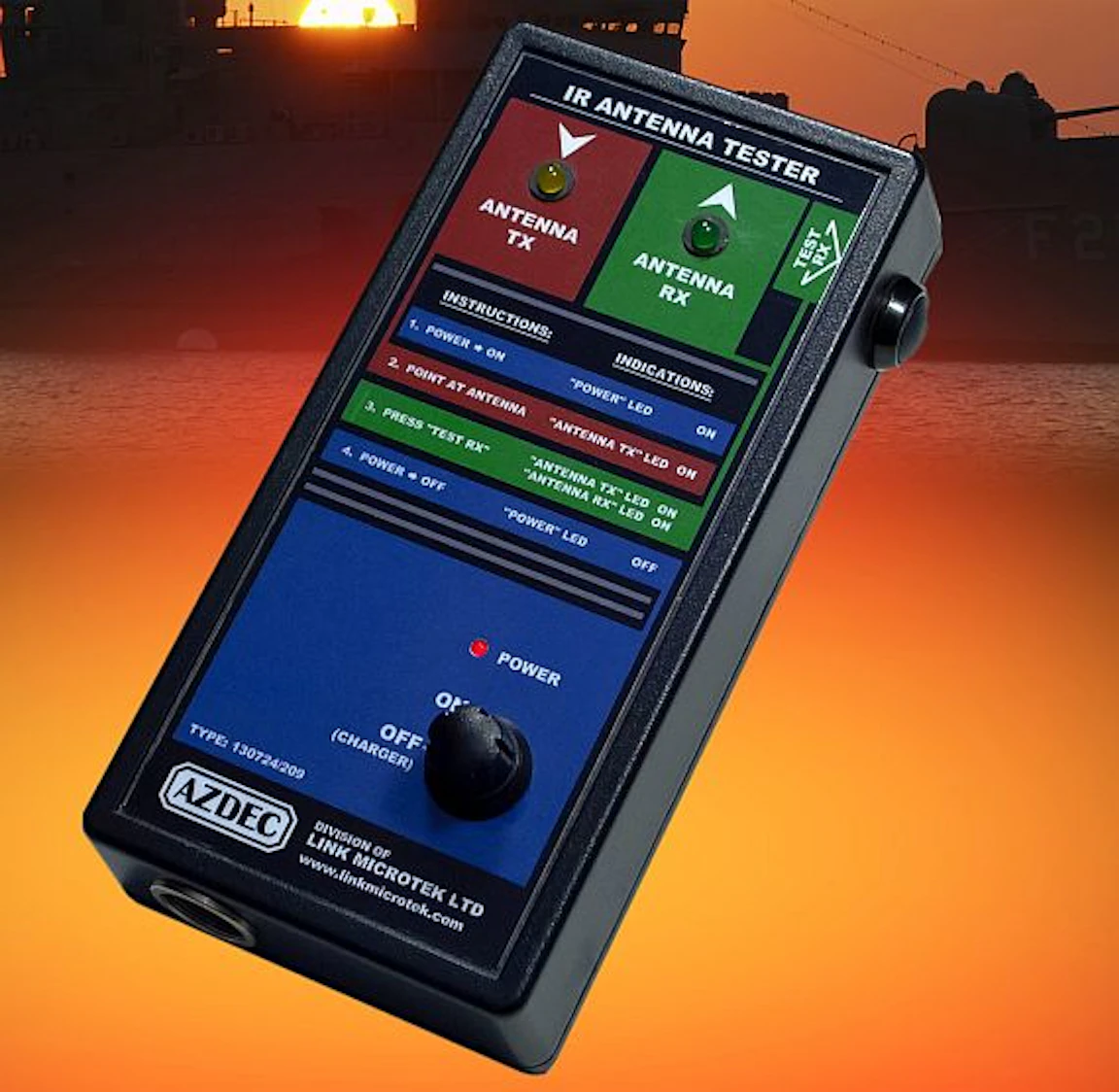 Shipboard infrared communications system with antenna tester introduced ...