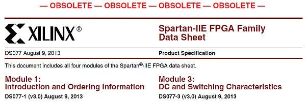 Spartan Obsolete Data Sheet 5 Dec 2013
