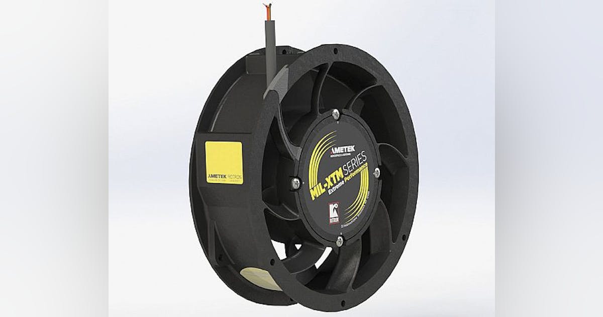 Thermal management fan for harsh aerospace environments introduced by