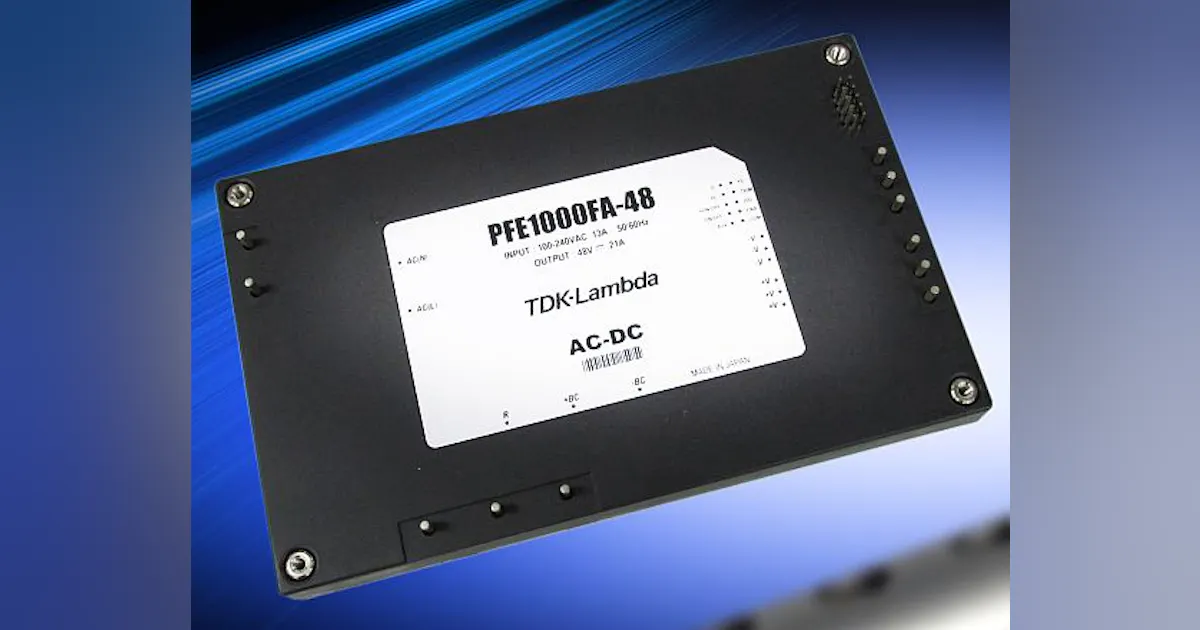Tdk's Dc Power Module Rework Kit AC-DC power modules for fanless COTS, industrial, and communications ...