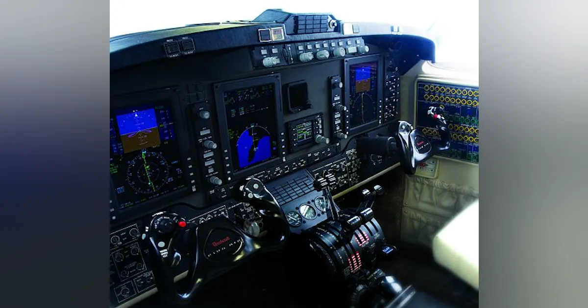 G1000 Engine Hawker Beechcraft begins installing Garmin G1000 glass cockpit avionics ...