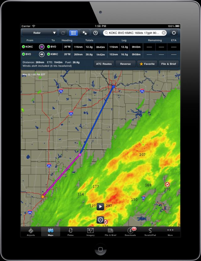 Content Dam Avi Online Articles 2013 10 Foreflight Ipad Framed Weather