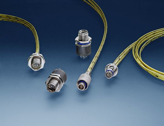 Rugged nano circular connectors for airborne networking in