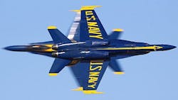 Navy Blue Angeles flight-demonstration team to trade-in old jets for new F/A-18E/F Super Hornets Navy Blue Angeles flight-demonstration team to trade-in old jets for new F/A-18E/F Super Hornets