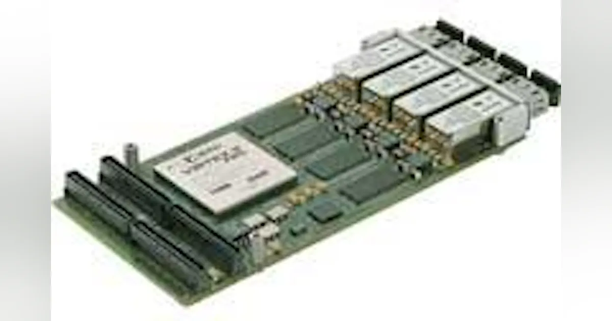 Fiber-optic PMC optimized for streaming I/O and signal processing ...