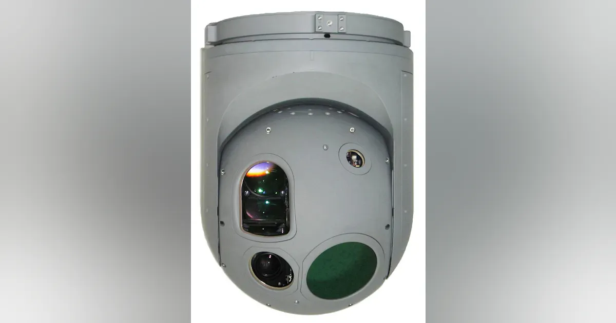 Pilot Interception Camera CONTROP airborne EO/IR surveillance camera payload launched on aerostat ...