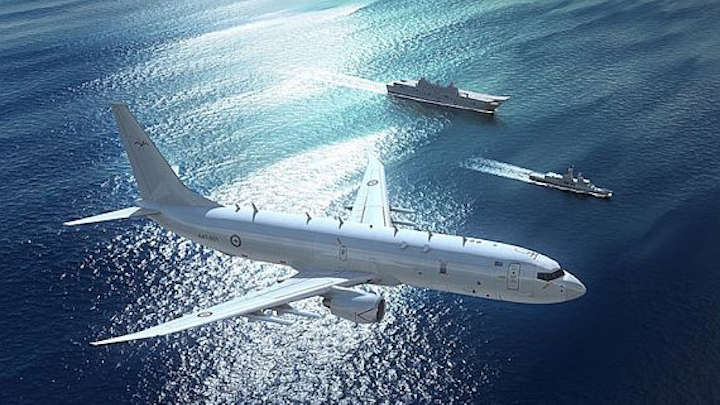 Boeing prepares to build first four P-8A maritime patrol jets for U.K. Royal Air Force