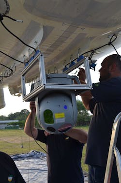 Installation Of Controp Shapo Surveillance Camera Payload On Aerostat Installation Of Controp Shapo Surveillance Camera Payload On Aerostat