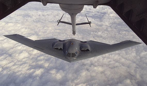 Rockwell Collins builds very low frequency (VLF) military communications for B-2 stealth bomber