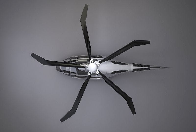 Bell Helicopter Carbonfiber Top Doorsclosed V01