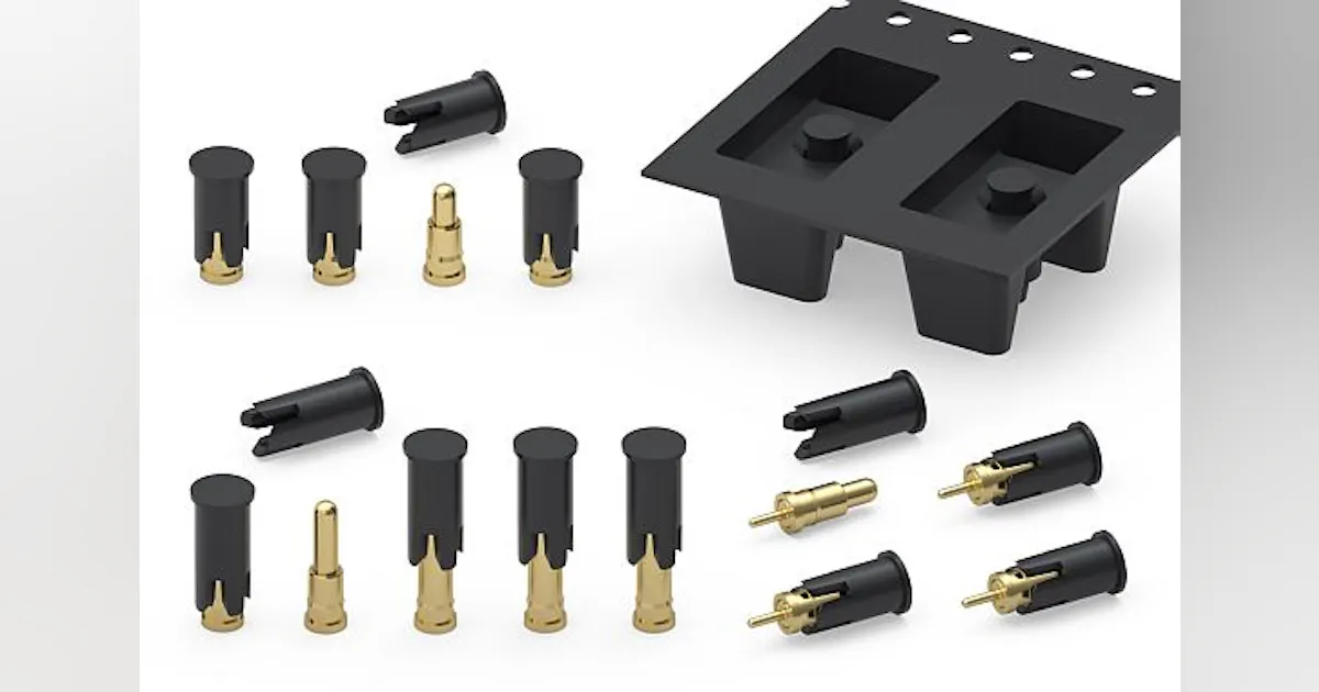 Spring Loaded Cap Design Removable caps for automated assembly of spring-loaded pins introduced ...
