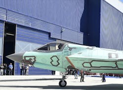 First Italian-built F-35B short take-off/vertical landing aircraft ...