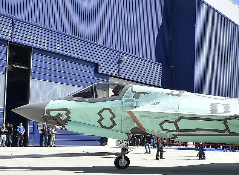 First Italian-built F-35B short take-off/vertical landing aircraft ...