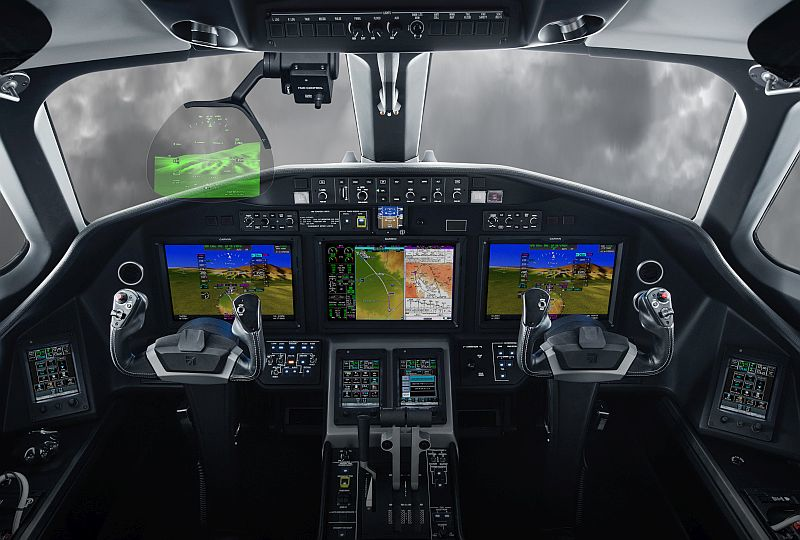 Garmin headup display for integrated flight decks introduced, selected