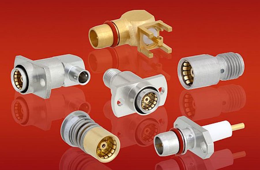 Low-VSWR BMA connectors for blind mating, RF backplanes, phased array systems introduced by Fairview