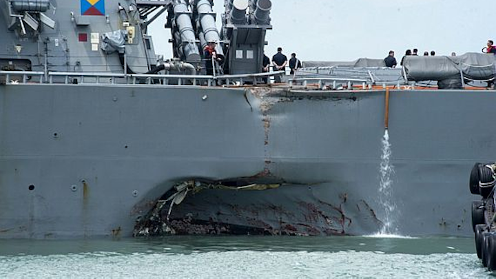Two Navy surface warship maritime collisions in two months; what's going on in the Pacific?