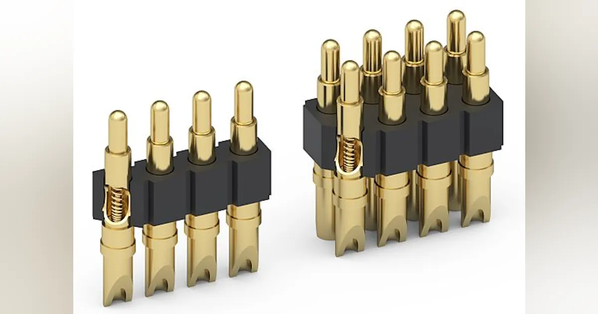 Spring-loaded connectors for rugged wire-to board applications ...