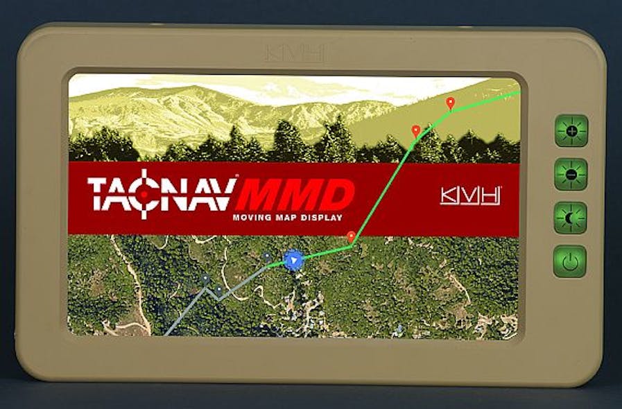 Moving map display for military vehicles that combines GPS and INS ...