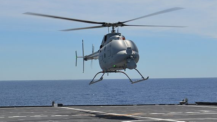 Northrop Grumman continues installing Leonardo surface-search radar on Navy MQ-8C unmanned helicopter