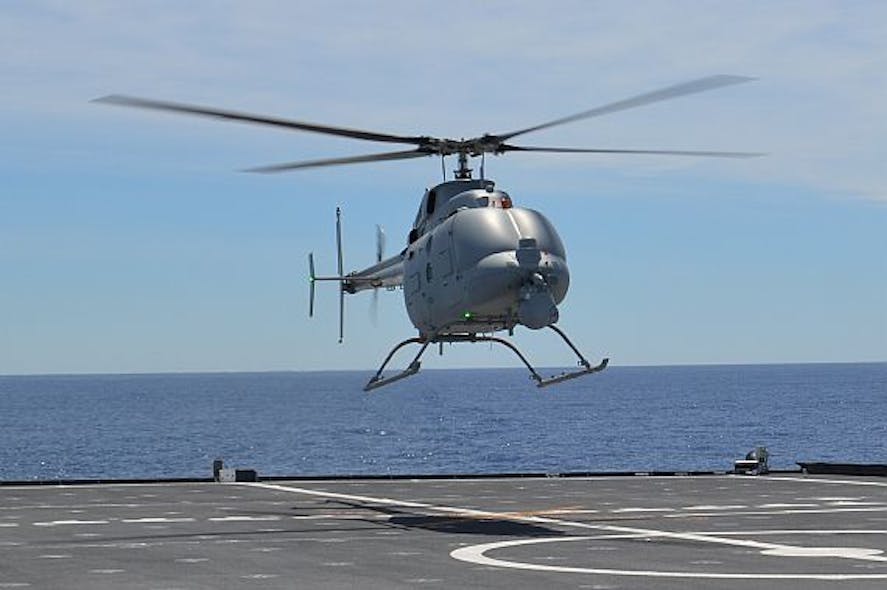 Northrop Grumman continues installing Leonardo surface-search radar on Navy MQ-8C unmanned helicopter