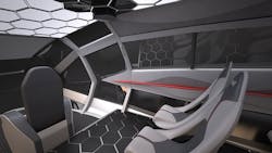 Bell Helicopter Interior 2 Red Bell Helicopter Interior 2 Red