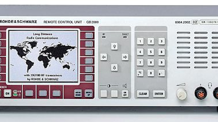 Navy chooses HF radios from Rohde & Schwarz for shipboard, mobile, and fixed-site long-range communications
