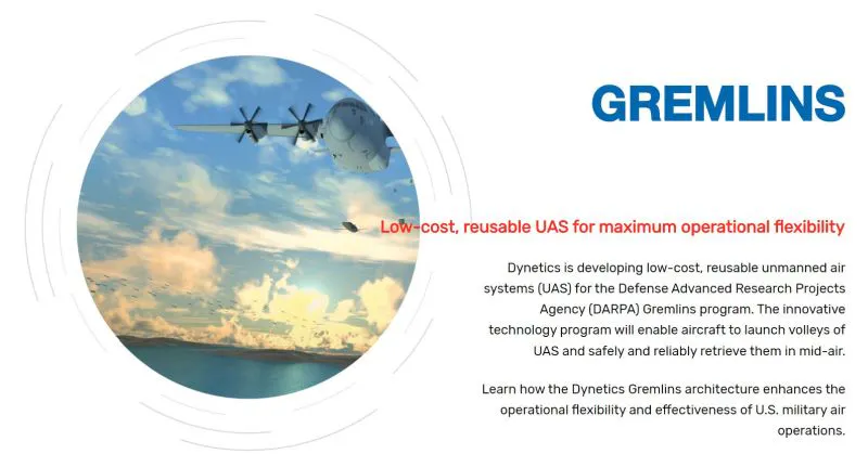Gremlin System Dynetics to advance, demonstrate UAS aerial launch and recovery in ...