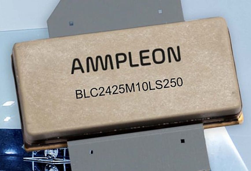 Rugged 250 Watt RF and microwave transistors for industrial uses introduced by Ampleon