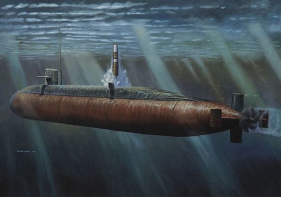 launch of first nuclear submarine