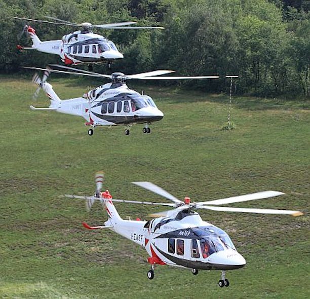 AgustaWestland takes orders for 70 light- and medium-lift helicopters at Farnborough for oil and gas, news, and police