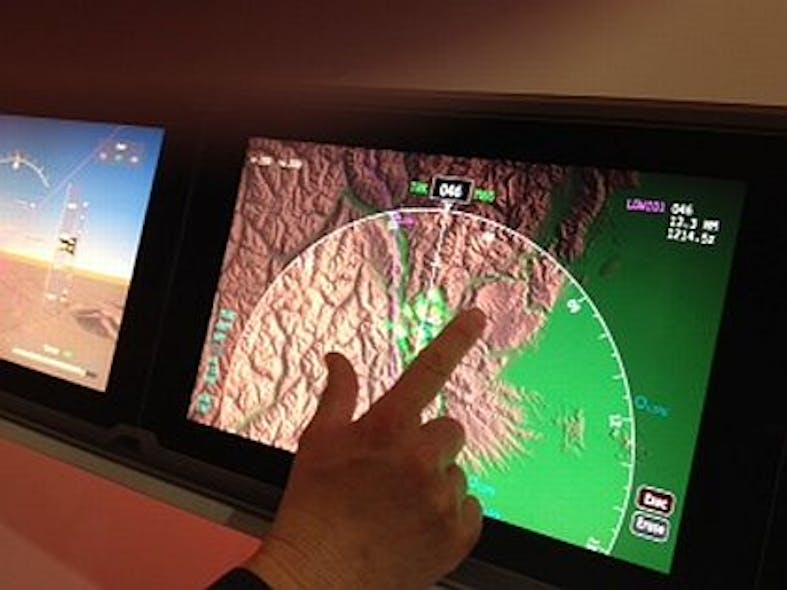 i-Pad-like capacitive touchscreen technology may be coming soon to an airline flight deck near you