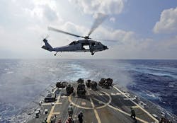Navy chooses sensor datalink from L-3 Communications-West to help helicopters and warships share information Navy chooses sensor datalink from L-3 Communications-West to help helicopters and warships share information