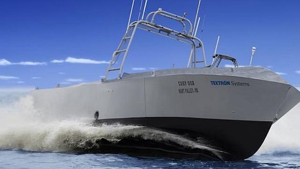 Navy moves forward with unmanned surface vessel with embedded computer for counter-mine warfare