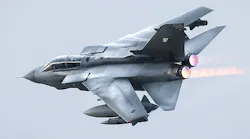 The end of an era: British Tornado jet fighter-bomber returns from operations for the last time