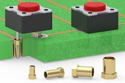 Solderless press-fit receptacles for circuit board interconnects introduced by Mill-Max