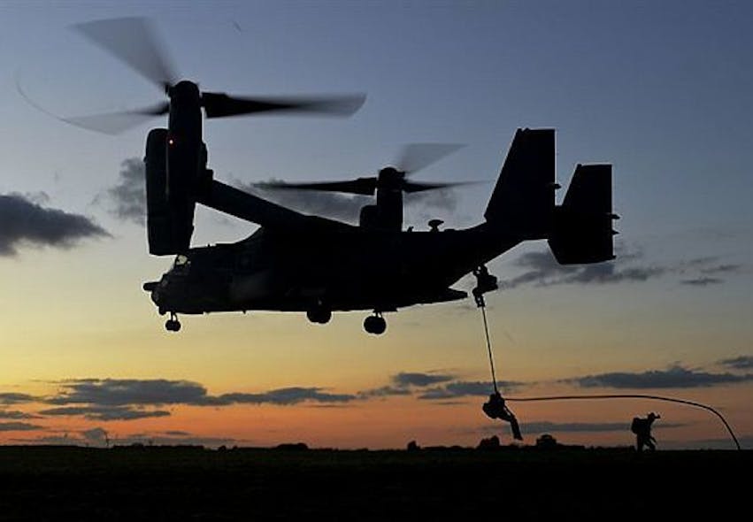 Air Force V-22 Osprey tiltrotor aircraft to receive special forces Silent Knight terrain-avoiding radar